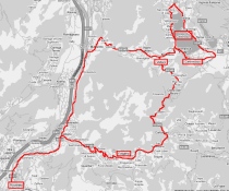 Strada da Rovereto al Lago di Caldonazzo